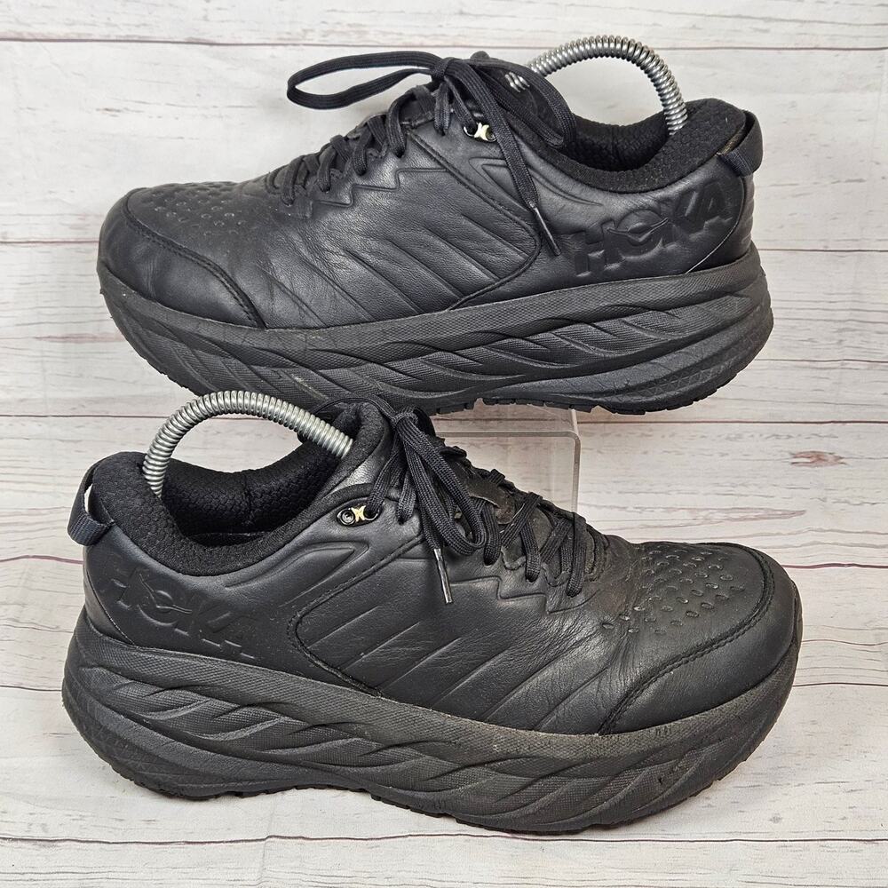 HOKA ONE ONE Bondi SR Wide Women's Black 8.5D Wide Slip Resistant Work Shoes